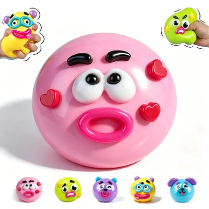 NEW Smushers Squishy, Curiosities Dog Face Swap Squishy Toy, Soft Moldable Cute Slow Rise Squeeze Toy, Relaxing Sensory